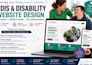 design ndis service website disability support website ngo donation website